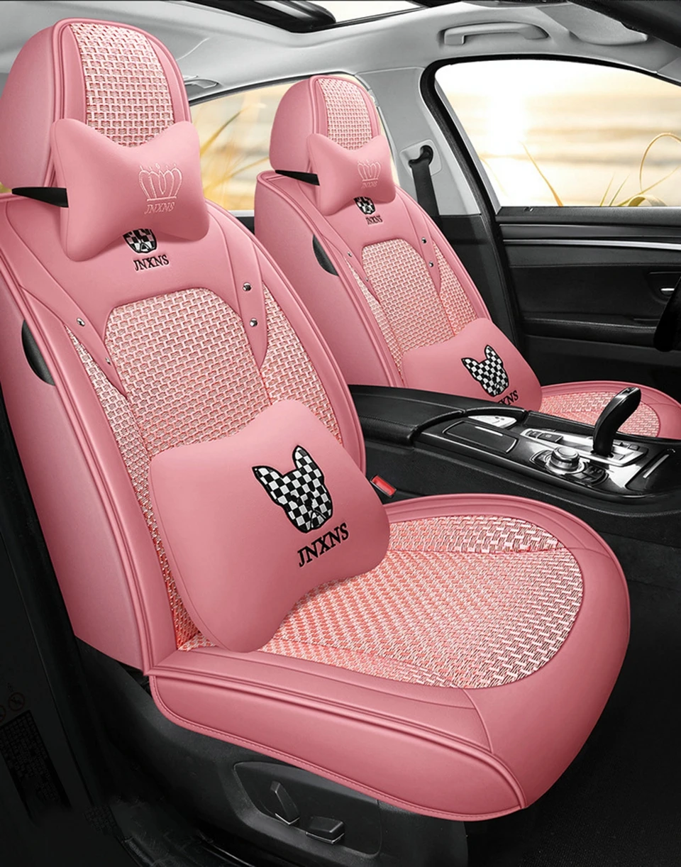 Car Interior Accessories Decoration Seat Cushion Full Set Luxury Seat Cover Sport For Woman