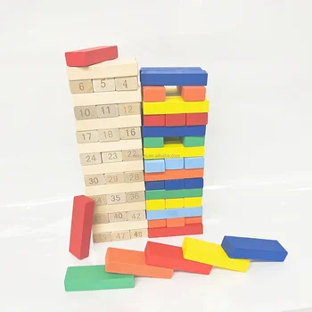 Children's wooden stacking block toys creative Nordic style stacking game wooden toy gift