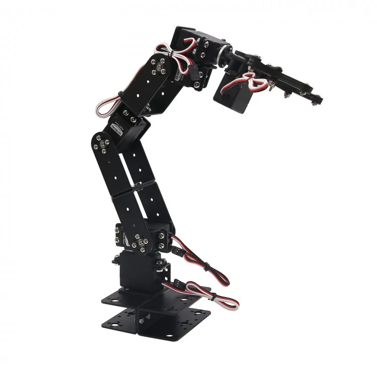 6 DOF Arm Mechanical Robotic Arm Clamp Claw Mount Kit Aluminium Robot for Arduino Robotics Kits