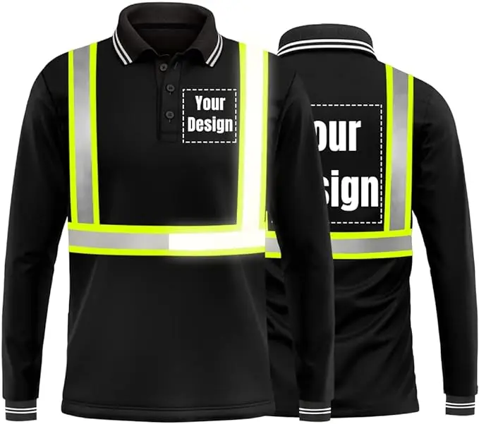 Camisa Polo de electricista, uniforme de seguridad, camiseta de