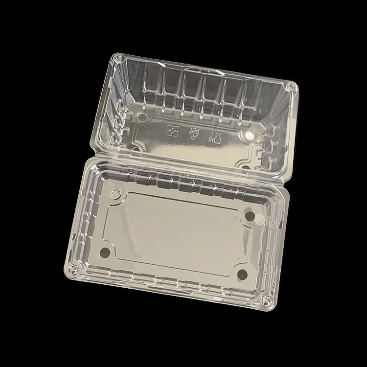 Food-Grade PET Hinged Packing Punnet High Transparency Vent Holes Extend Freshness Ideal for Fruits/Vegetables/Berries Packing