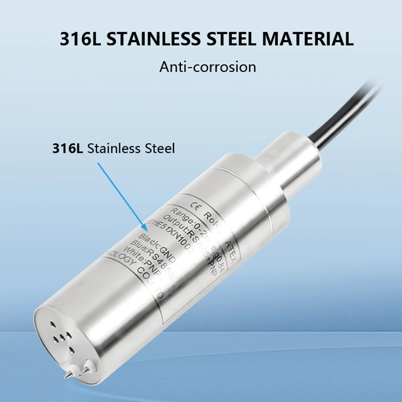 Holykell 4-20ma Submersible Level Sensor for Check Water in Fuel tank