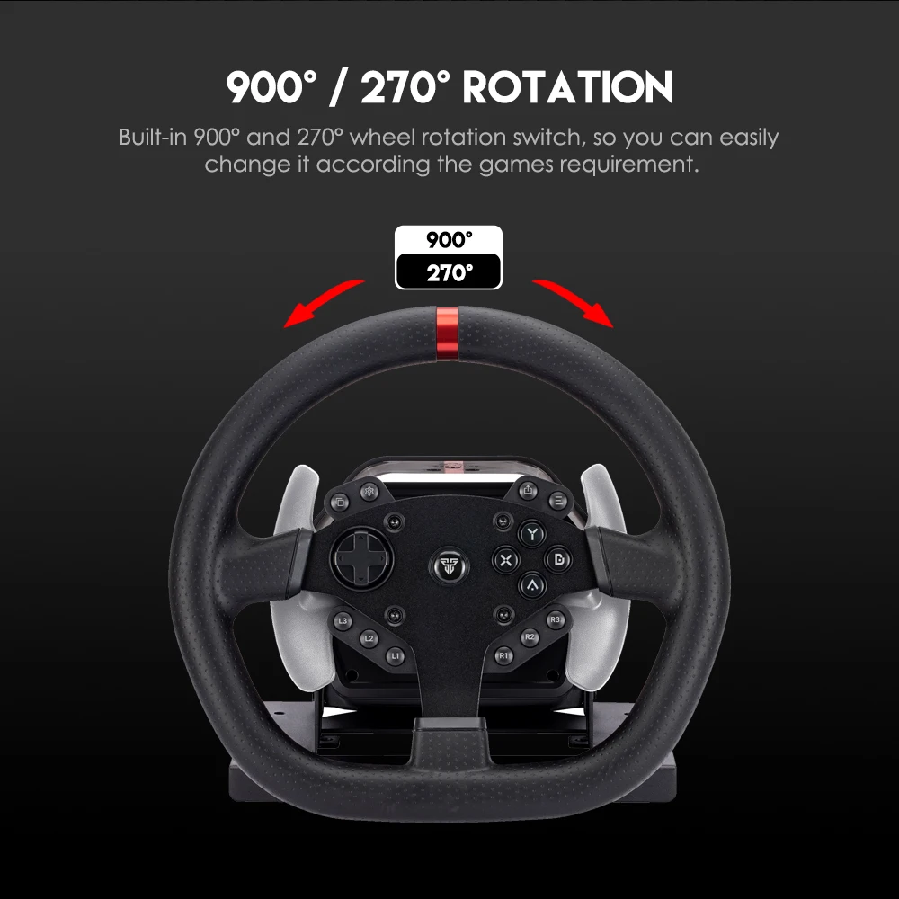 Fantech Rs1 New Dual-motor Force Feedback Driving With Hall-effect ...