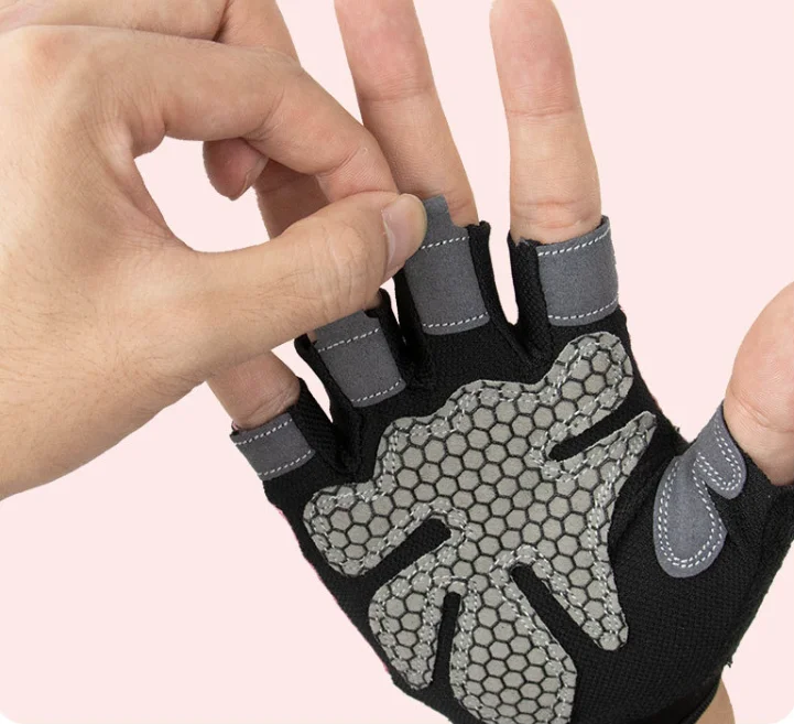 Спортзал тяжелая атлетика полпальца фитнес-тренировочные перчатки настраиваемый логотип противоскользящие дышащие