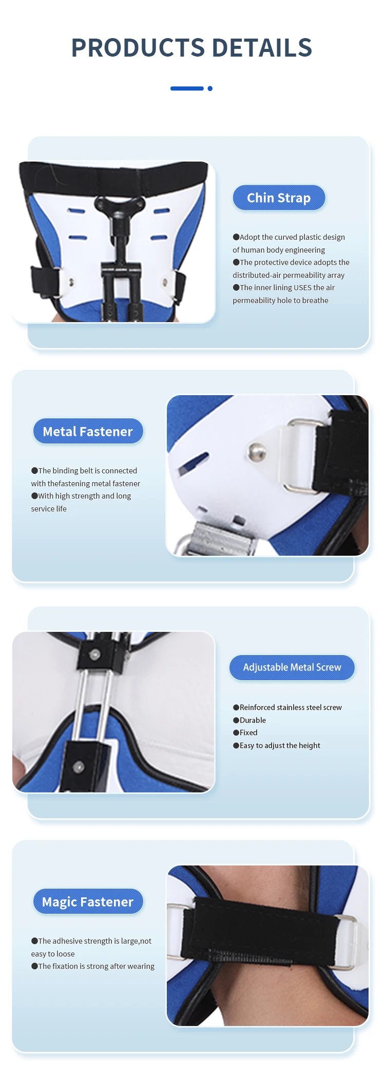 TJ-NM002 Head Neck Chest Orthotics-Cervical Traction Device and Rehabilitation Cervical Collar Neck factory