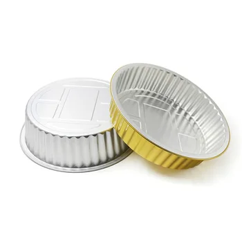 Laixin 2000ml Silver Color Aluminum Material And Food Use Aluminium Container With Pp Pet Lid