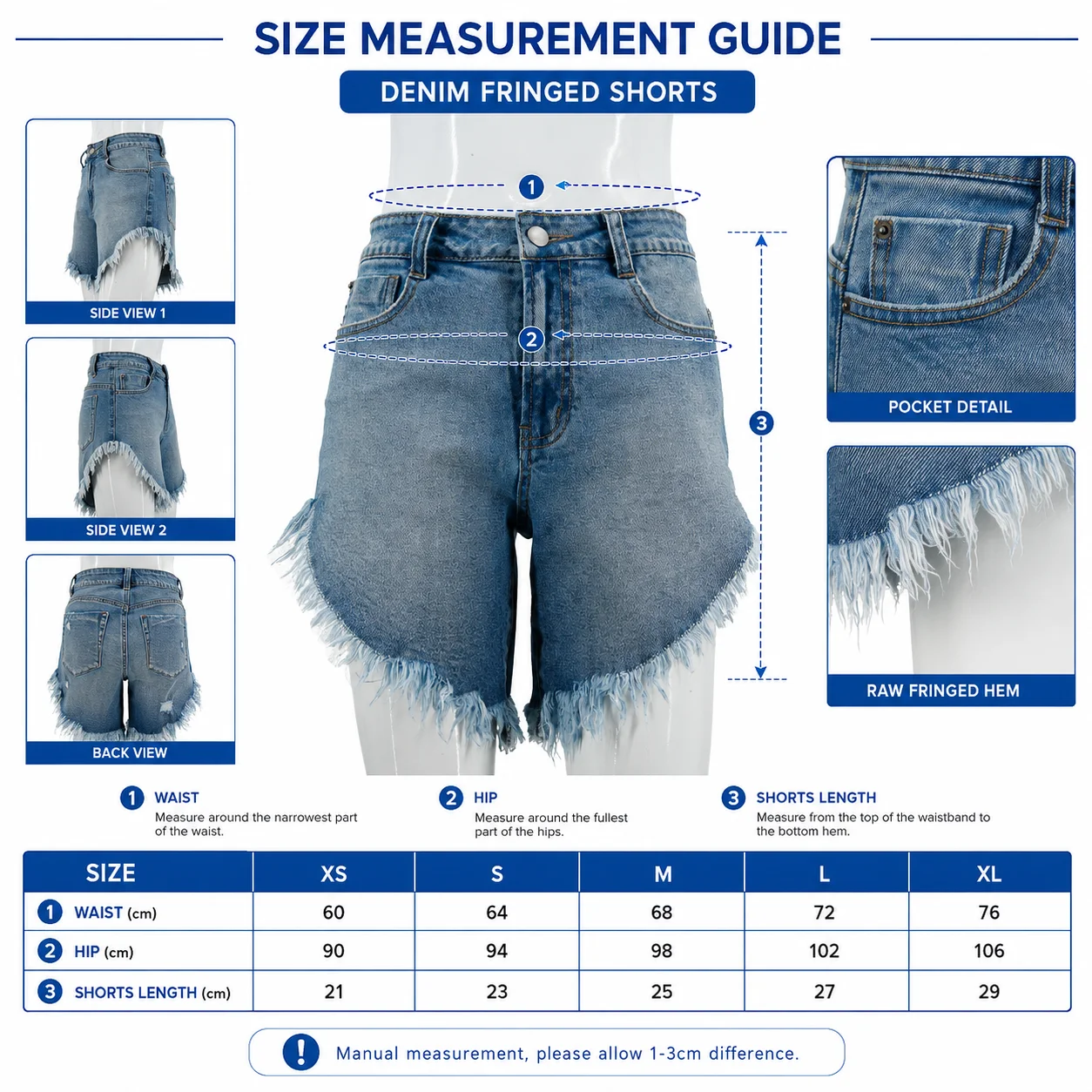 Size measurements