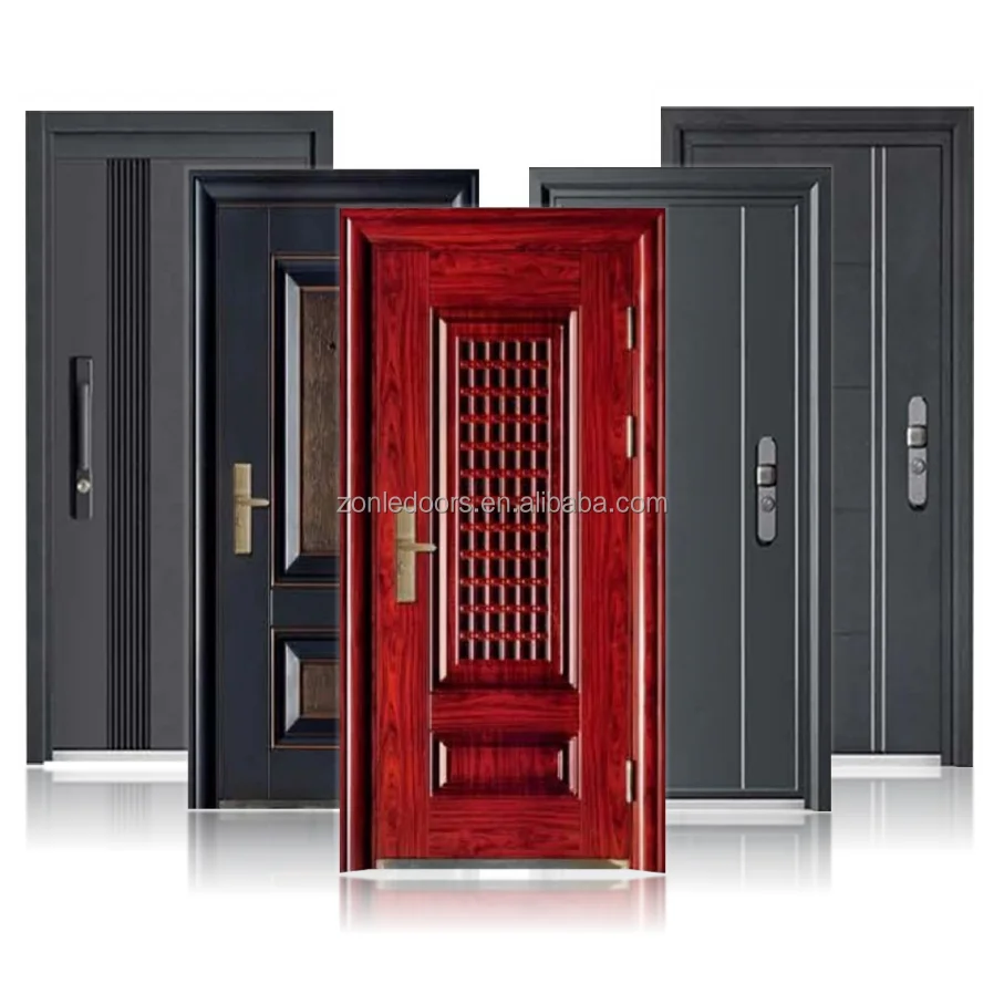 Modern Exterior Main Gate Door Designs Front Iron Entry Doors Entrance ...