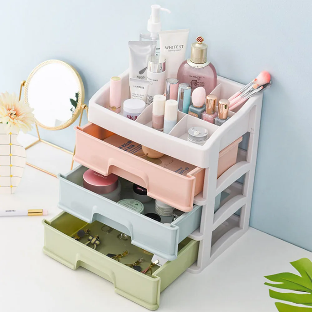 Multi Layer Compartment Living Room Space Saving Plastic Storage Containers for Jewelry and Tools with Modern Design