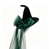 Black with green bow
