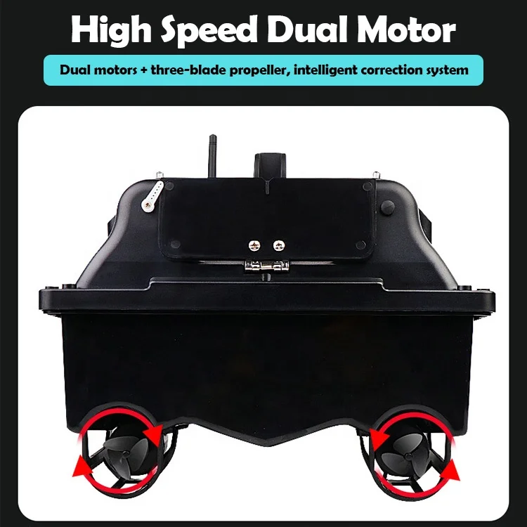 Высококачественный двойной мотор 500 м Пульт дистанционного управления 3 хоппера независимое управление один ключ возврат RC GPS автопилот рыболовная приманка лодки