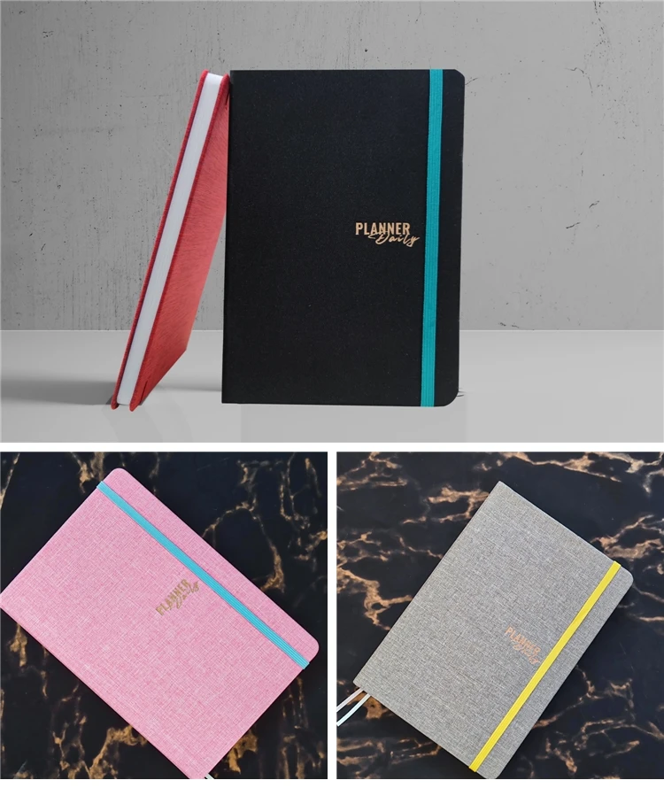 Customised Wholesale 2023 A5 Eco Friendly Fabric Notebook Hard Cover