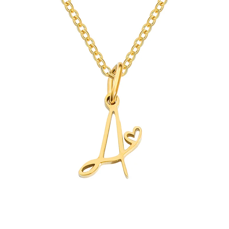 Necklace With Initial Pendant
