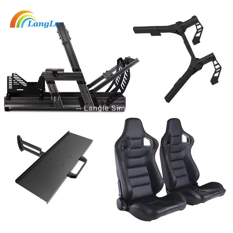 Sim Racing Rig with Seat Fanatec Aluminum Cockpit Simulators