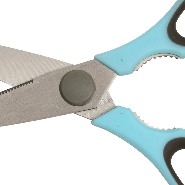 New Arrival 8.3 Inch Multifunction Kitchen Scissors Double-color Kitchen Scissor PP&TPR Handle Scissors