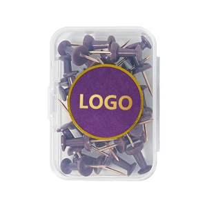 Lidemei Ins Rose Gold Electroplating Transparent Push Pin Custom Logo Office Supplies Fixed Stationery Metal Push Pins