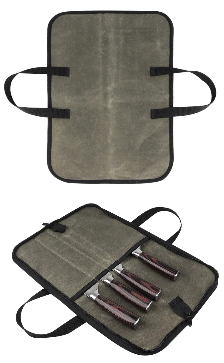 Professional Multifunction Custom Logo Personalized Pockets Canvas