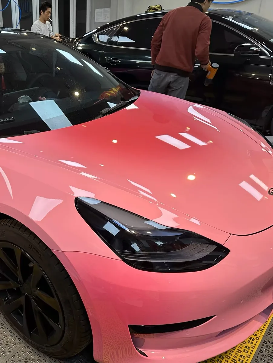 Tesla Color Change Film Model3 Modely Customized Color Change Film Shy ...