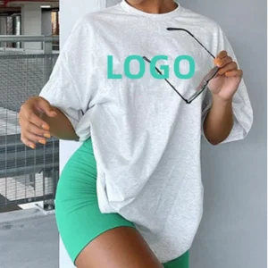 Streetwear T-shirt Heavy Cotton t Shirt Heavyweight and Sports Pants  Women's Sports Casual Suits Custom T-shirt Screen Printing