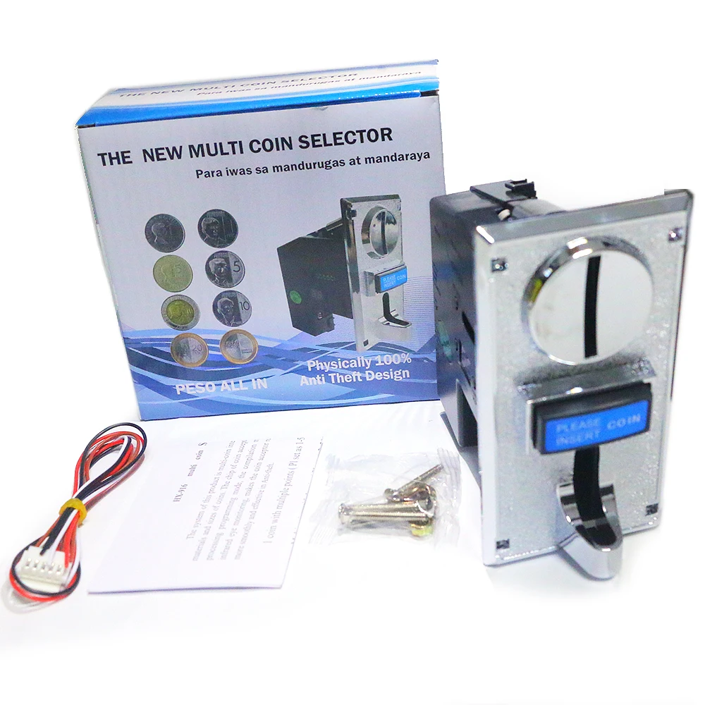 JY-15B Timer Coin Selector 12V Power Adapter Board Multi Coin Time Control Device Washing Machines Vending Arcades Arcade Games