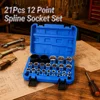 BLUE 21pcs 12point