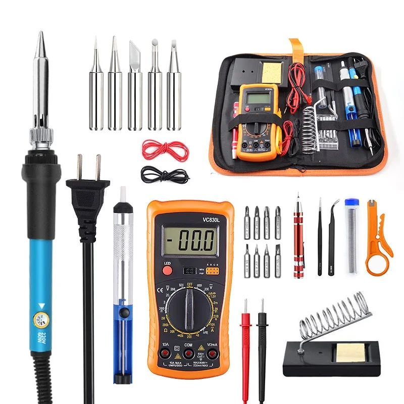 26-60W Intelligent Digital Multimeter Temperature-Regulating Household Electric Soldering Iron Welding Soldering Supplies