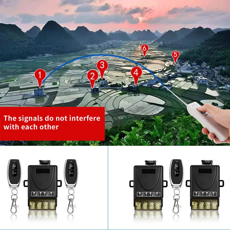 Smart Home Remote Control Relay Switch Dc 12v Wireless Remote Switch 12v Wireless Remote Control Switch for Automatic Ga