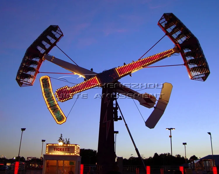 Rides G-force Rides Thrill Luna Park Equipment Attraction Amusement Park Extreme Carnival 360 Degree Scream Fair Booster Rides