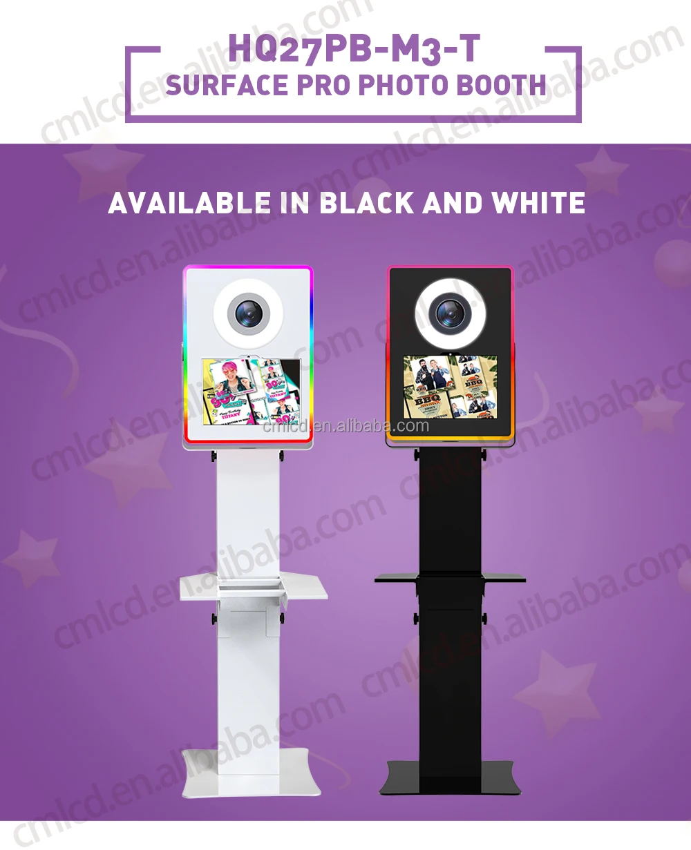 Surface Pro 12.3" Photobooth Portable Pad Shell/selfie Photo Booth