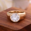 แหวนเพชรแล็บโกลด์ 14K