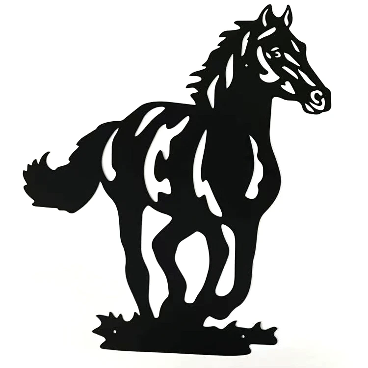 Metal Sign running horse