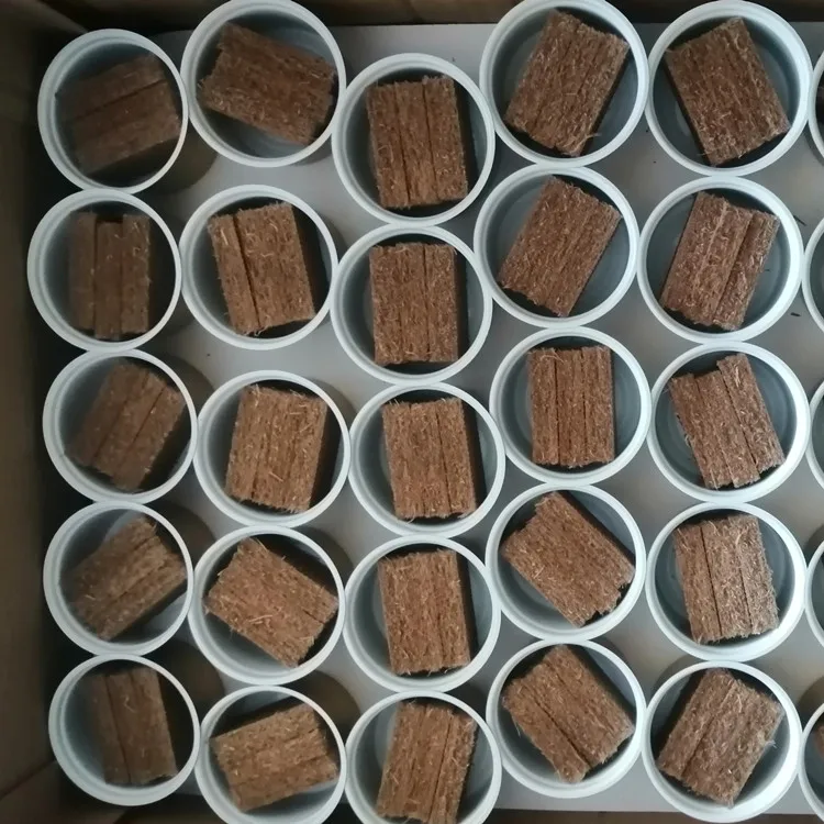 Popular Scents Organic Fiber Block Can Tin Car Air Freshener Wooden