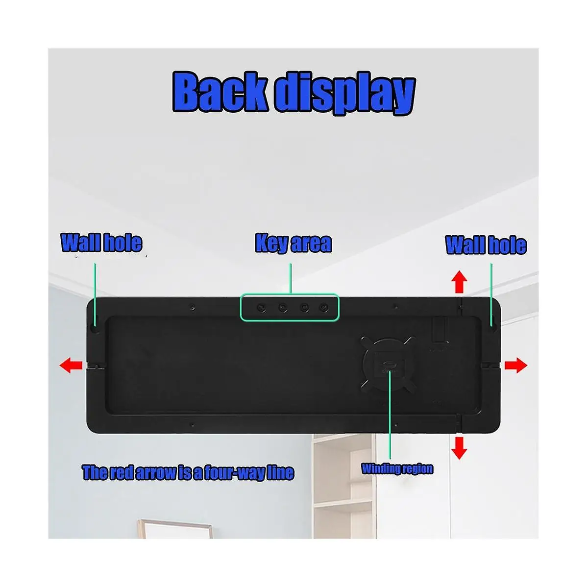 Multifunctional Hotel Living Room Large Display Electronic LED Digital Wall Clock With Remote Control