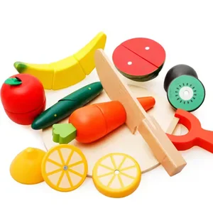 Manufacturer Direct Sale Best-Selling Montessori Kitchen & Food Toys Educational Simulation Cut Fruit Vegetable for Boys Girls