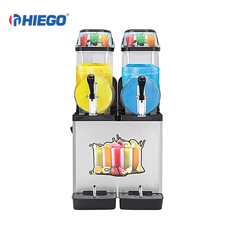Commercial 24L Italian Slush Machine XRJ12lx2 Frozen Drink ICE Slush Machine Frozen Juice Cold Drinking