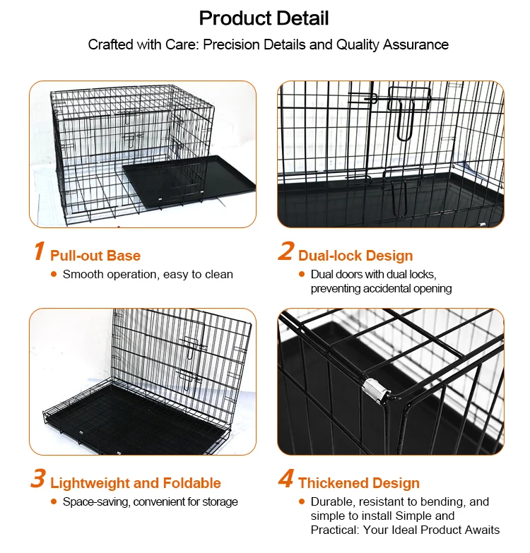 Stackable Kennels Stainless Steel Stackable Dog Cages Factory Direct Sales Collapsible ...