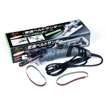 Mini Ponceuse à Bande électrique 260W Toplionace - Vitesse Réglable, Avec 3 Bandes Abrasives, Pour Bois Et Métal - 7