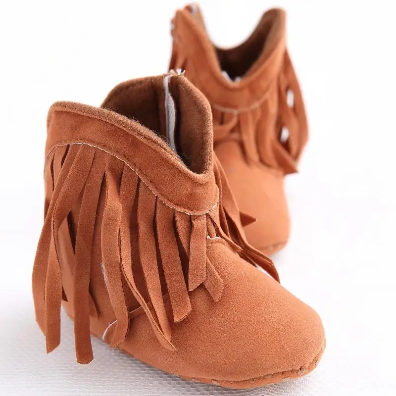 infant fringe boots