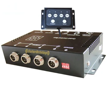 24V Four-Segment Controller for Cart Trolley Displays Four Images Simultaneously with 234 Adjustable Images Reverse Camera Type