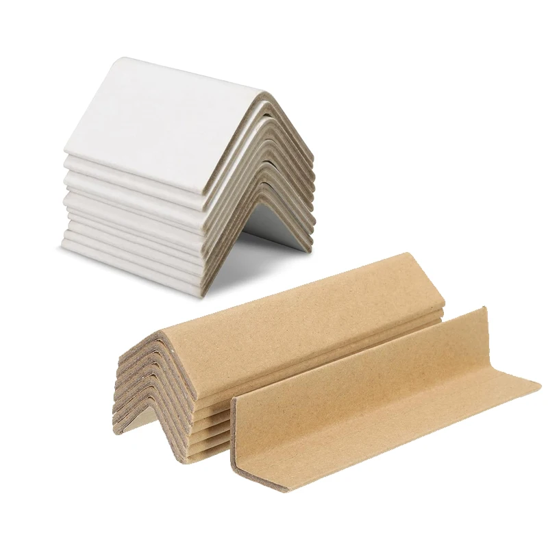 Гофрированная картонная угловая краевая доска крафт-бумага поддон край протектор картон Угловой протектор для поддона