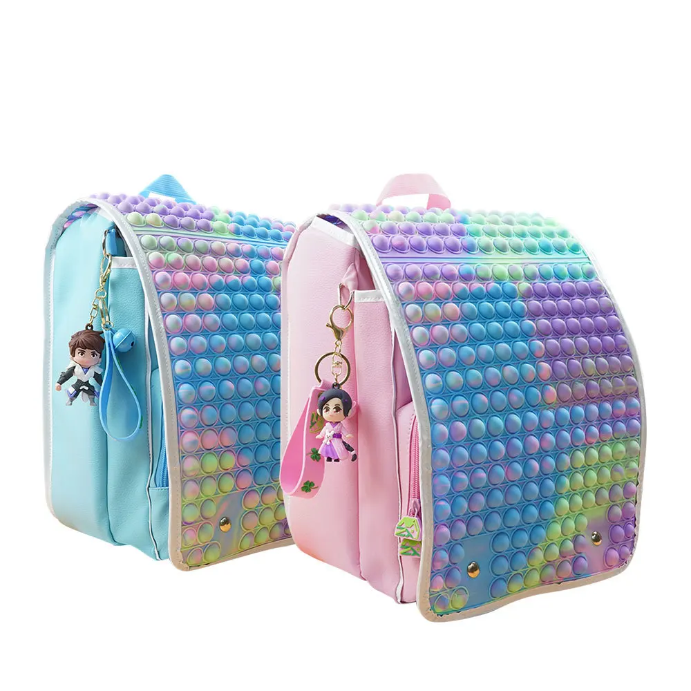 1pc-Rainbow Preschool Backpack Waterproof School Backpack Small Child Book  Bag for Teenage Girls Gift