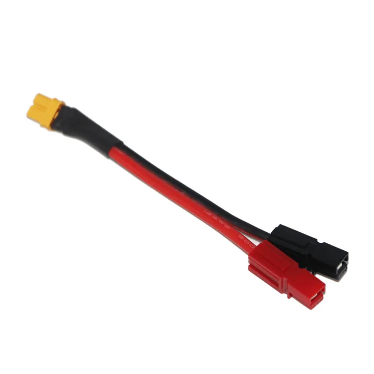 XT30 To XT60 Battery Connector Adapter - 2 Pair Set With 14AWG 40mm Silicone Wire