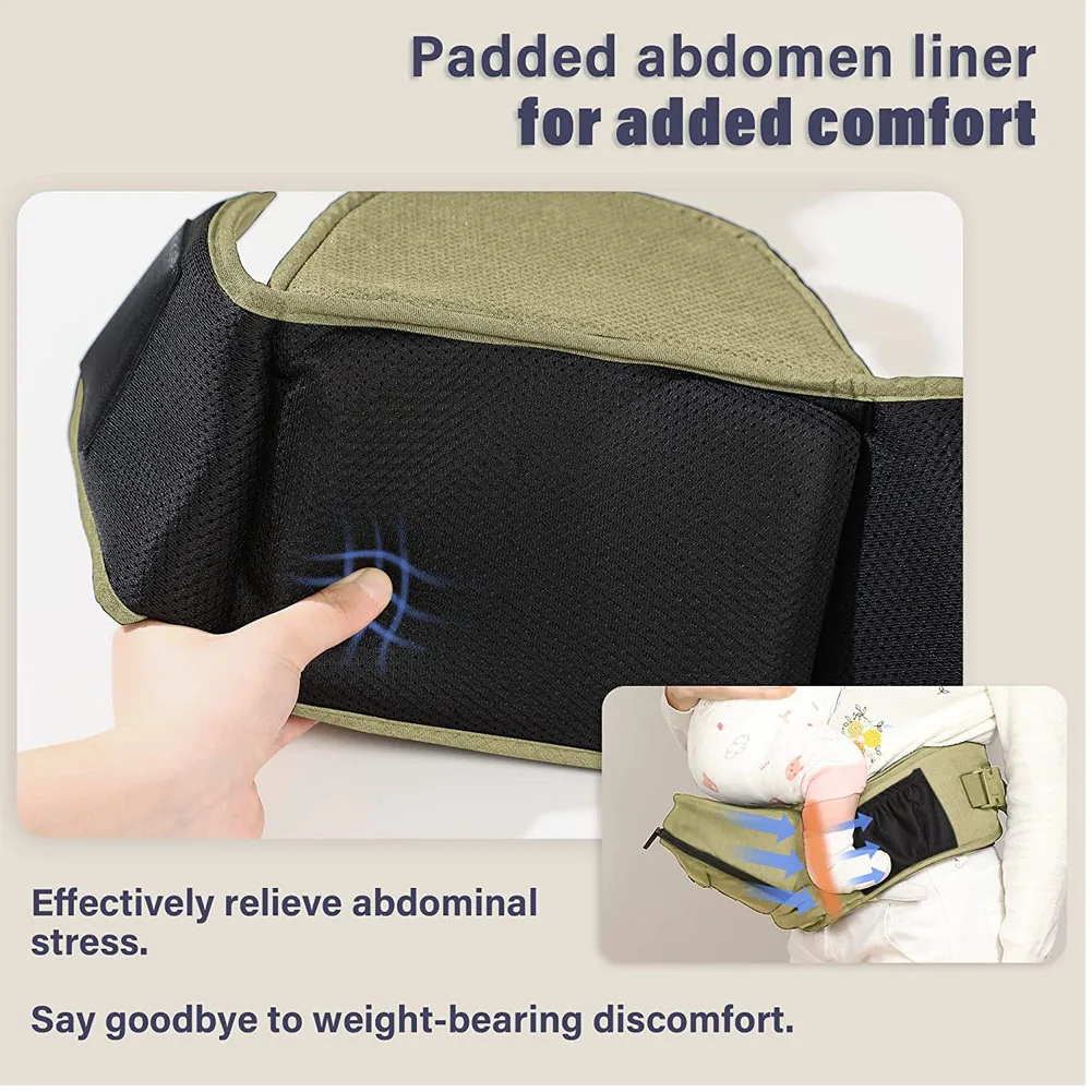 2022 New Hip Baby Carrier With Adjustable Long Belt,Multifunctional