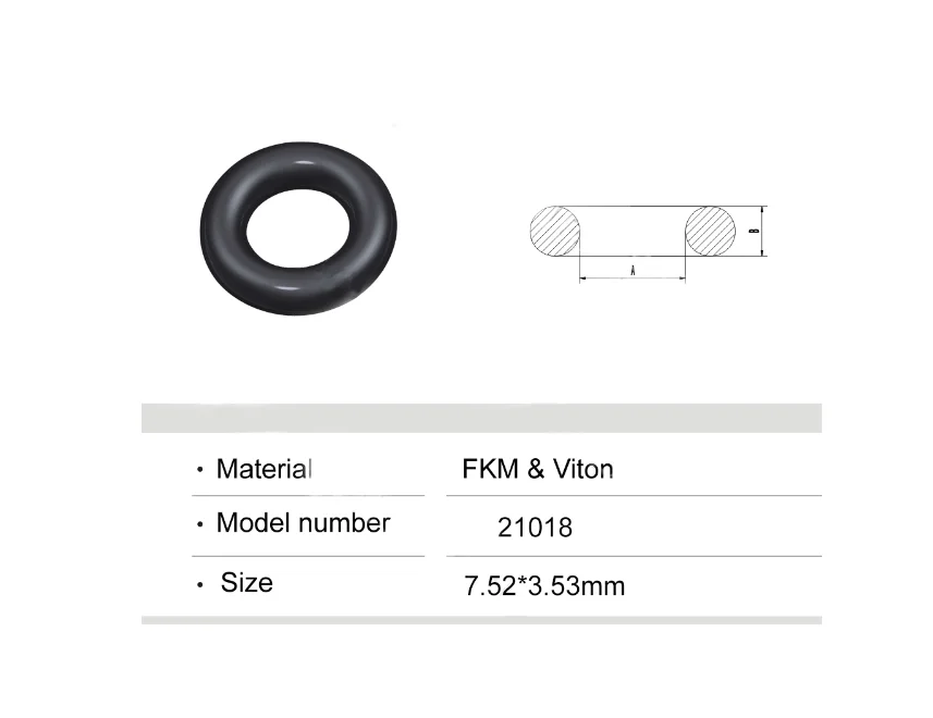 10 Pcs Black Rubber O Ring Oil Filter Seal Gaskets 53mm x 50mm x 1.5mm