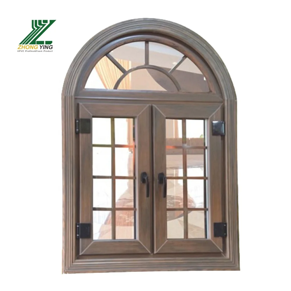 Upvc Pvc  Windows Doors Profile High Impact Indoor Conch Modern Glass Wpc Sale Half  Designs Folding Door Window