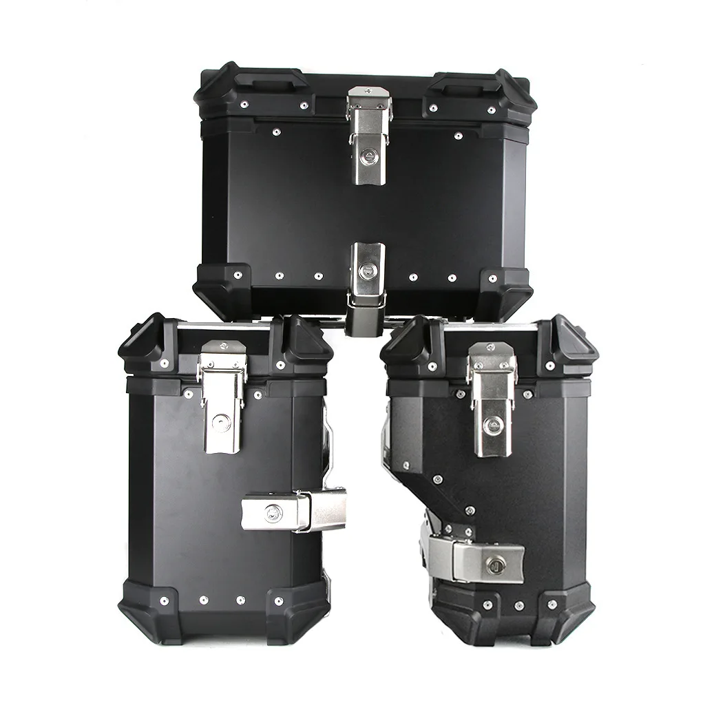 Motorcycle Trunk Tail Box Luggage - 38L Side Boxes + 45L Tail Box