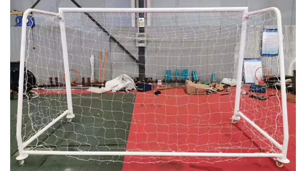 3m×2m スチール製 フットサル用 ポータブル＆折りたたみ式 サッカー 