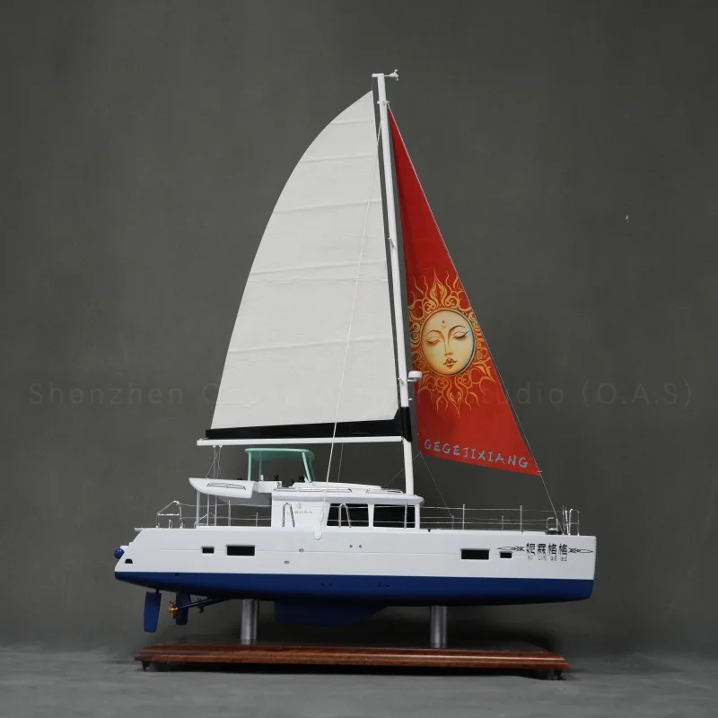 【L】Ručno izrađeni model jedrenjaka Visoka izrada Pomorski poklon Prilagođeno 50 cm NL plastika model jedrenjaka