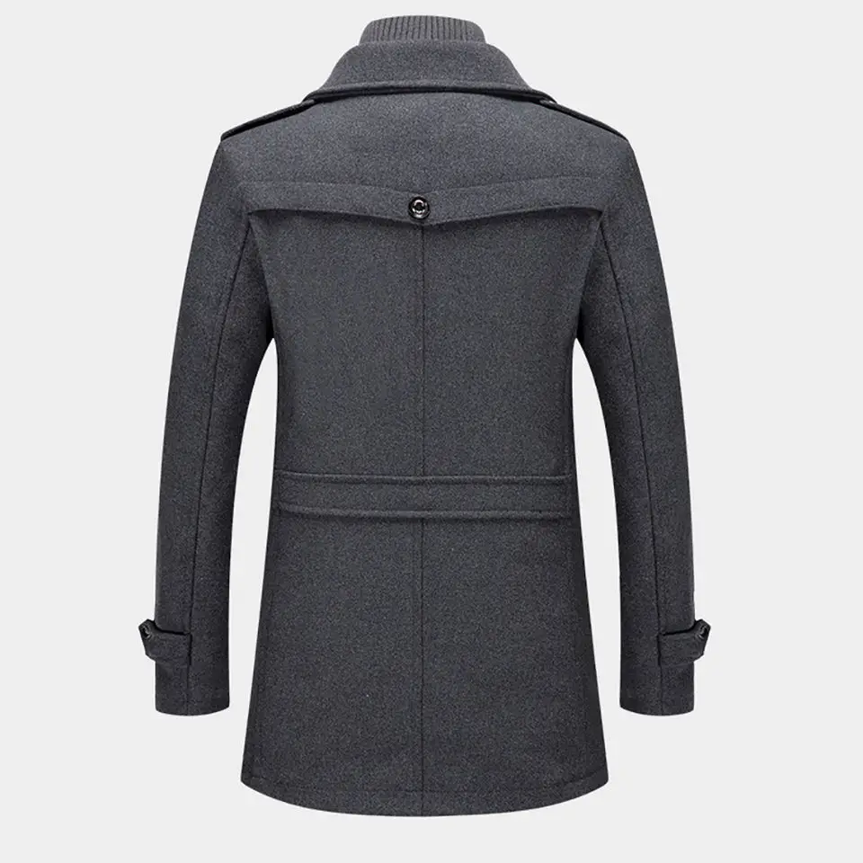 Autumn And Winter New Custom Men's Double Collar Woolen Warm Plus Size Long Coat Windproof Jacket For Men_voghion.com