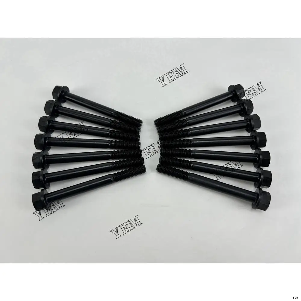 Cylinder Head Bolt 119810-01200 Fit for Yanmar 3TNV76 Excavator Diesel Engine